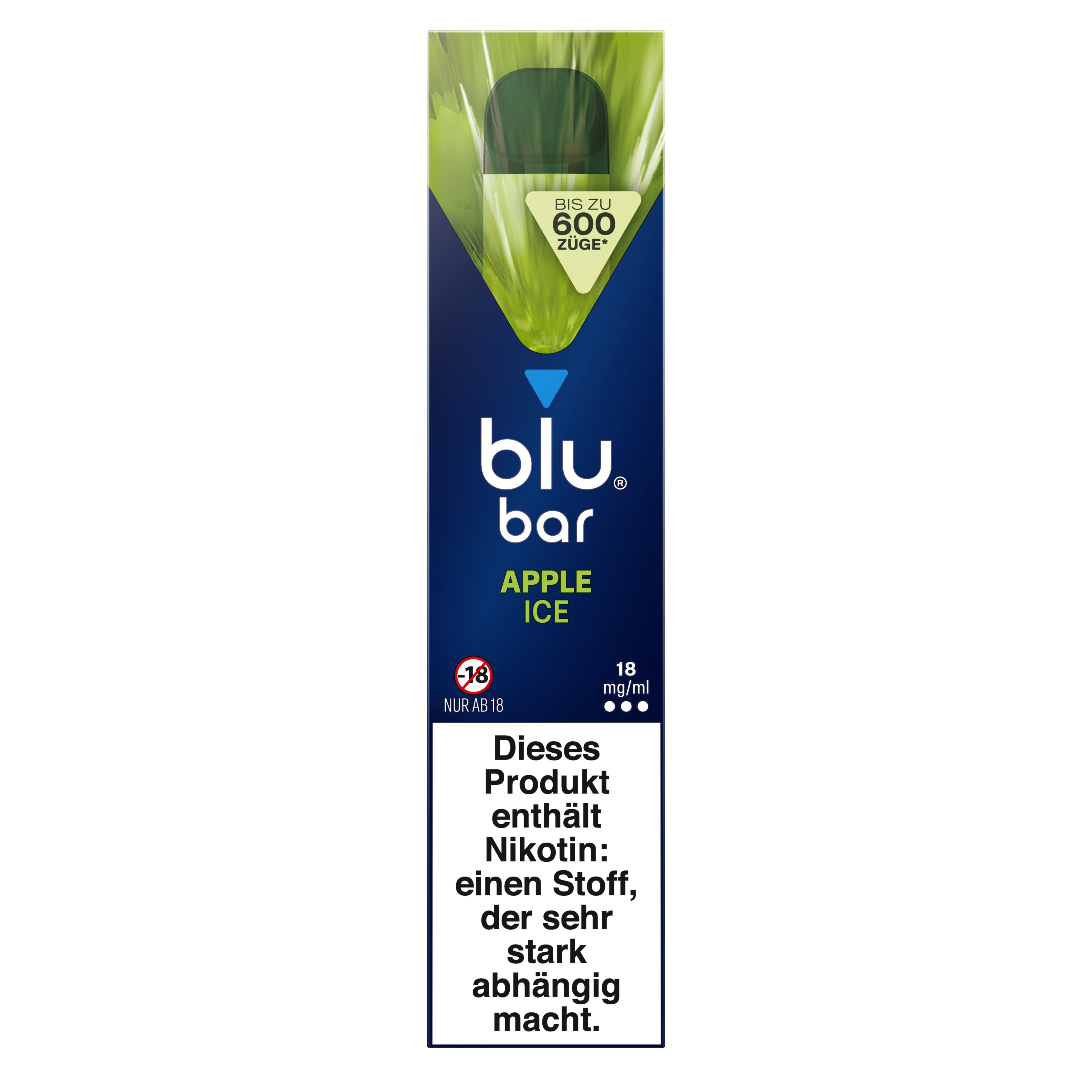 blu bar Apple Ice 18 mg 1 Packung