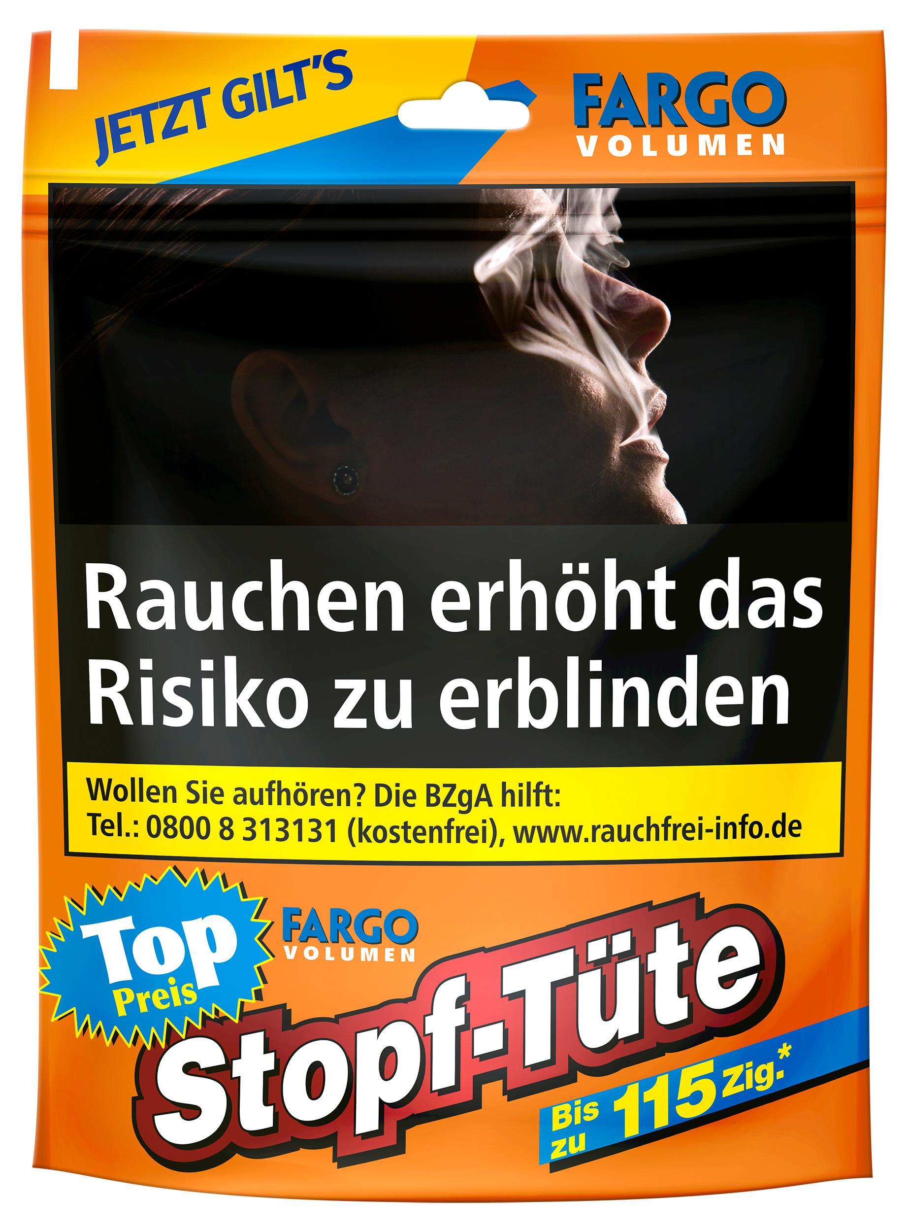 Fargo Volumentabak Stopf-Tüte Orange 1 Beutel 52 Gramm