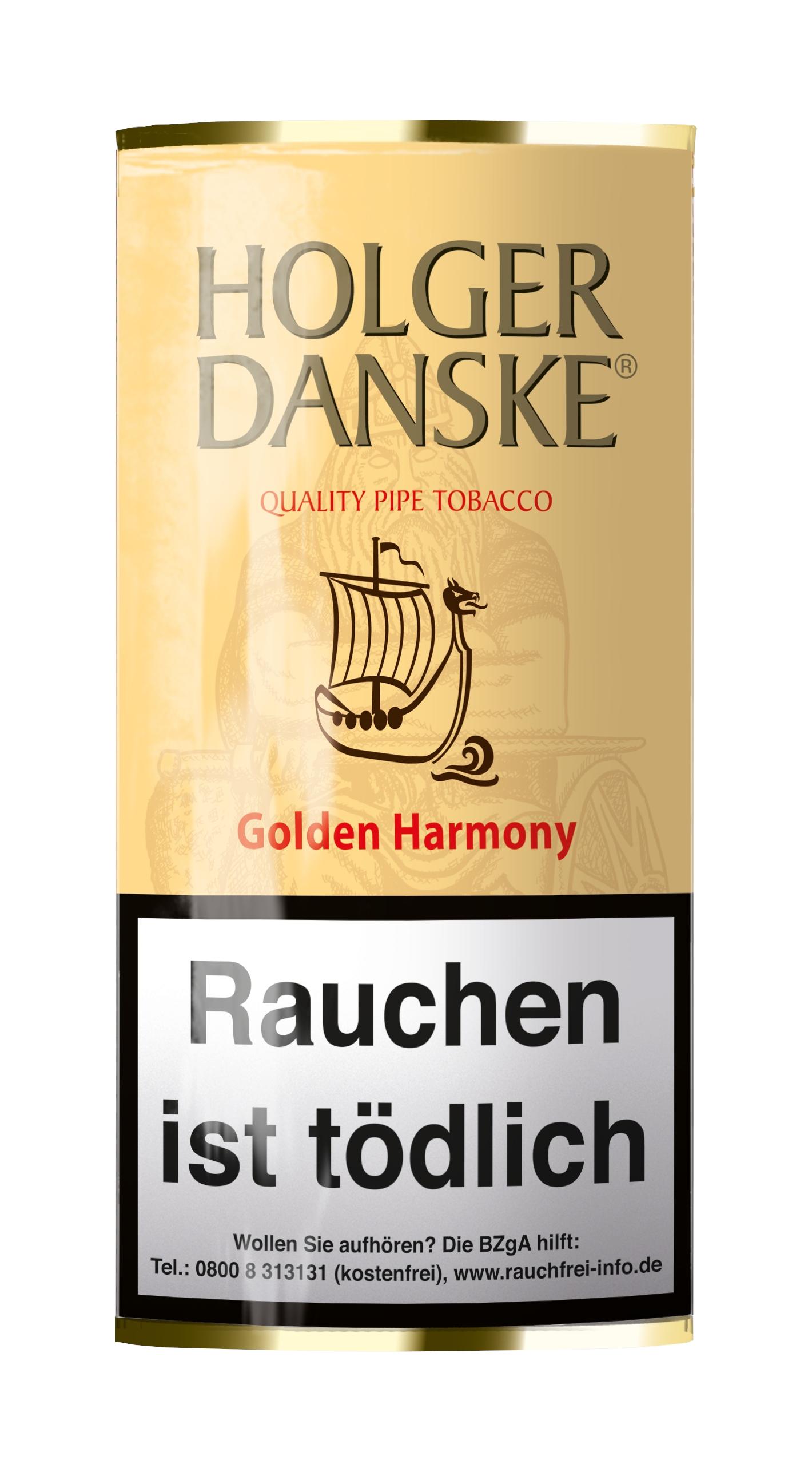 Holger Danske Pfeifentabak Golden Harmony 1 Stange 5x40 Gramm