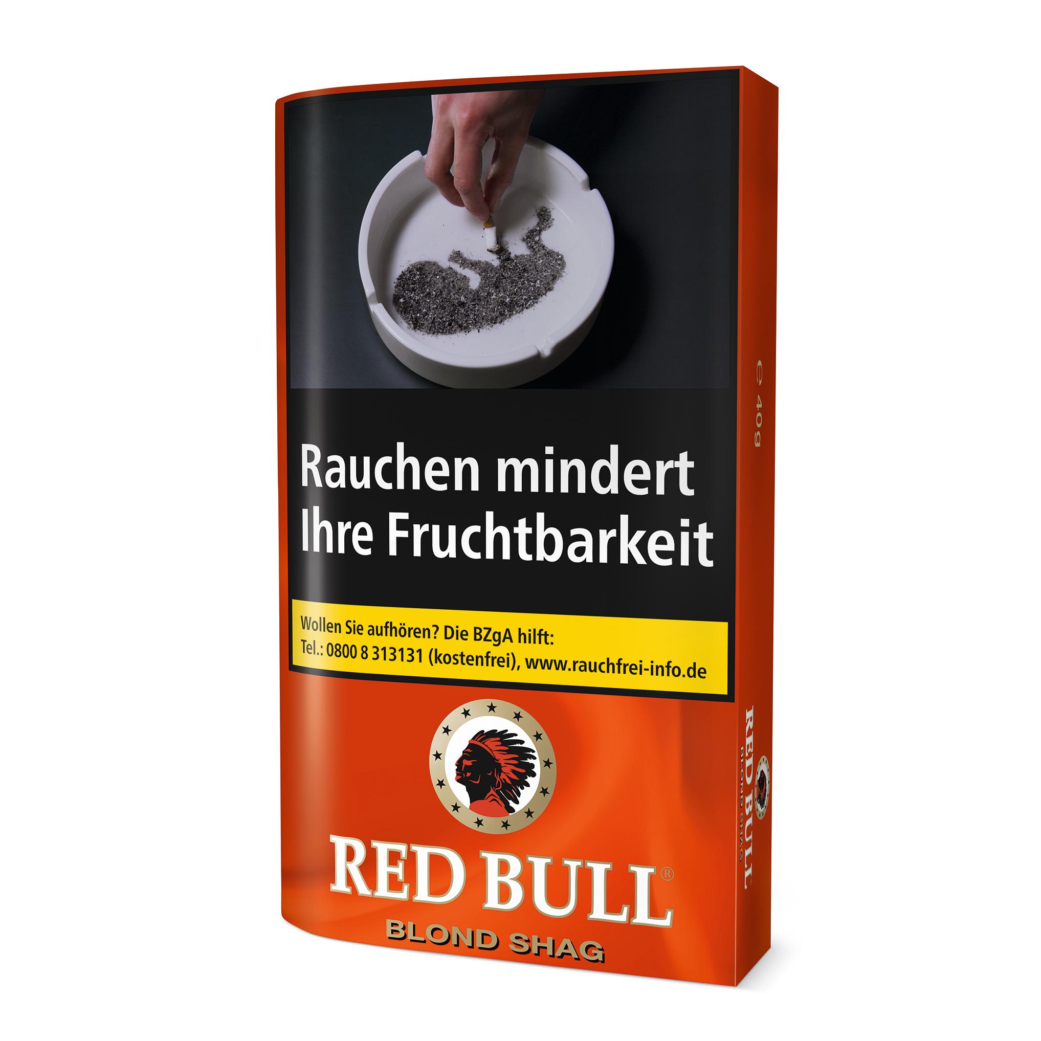 Red Bull Zigarettentabak Blond Shag 1 Stange 5x40 Gramm
