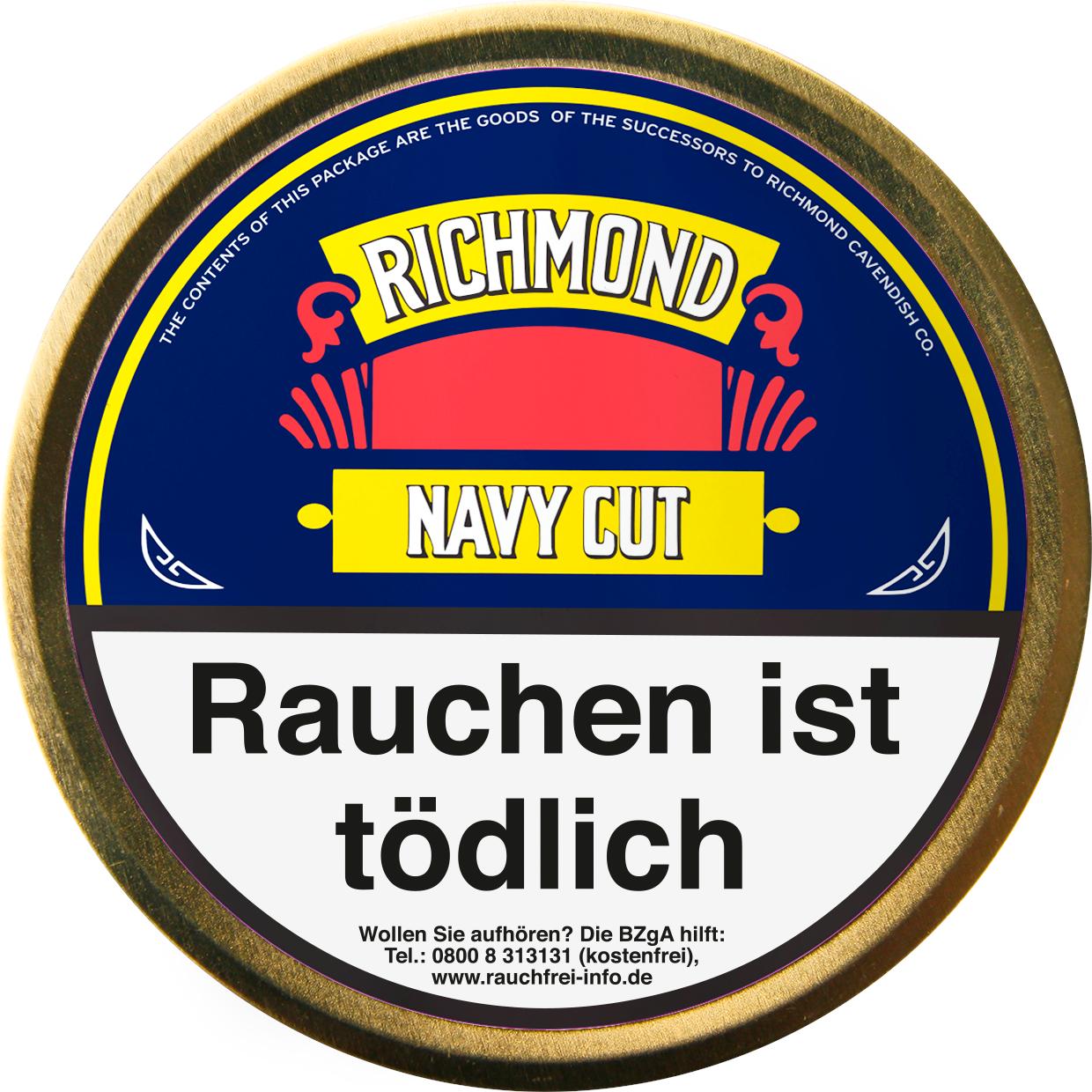 Richmond Navy Cut Flake Pfeifentabak  1 Packung 50 Gramm