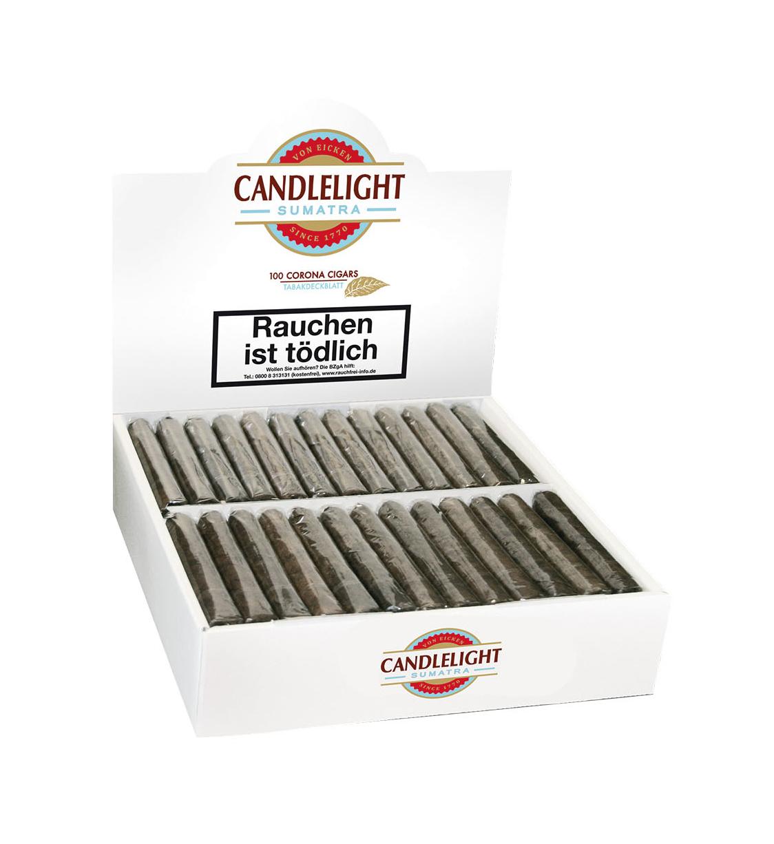 Candlelight Zigarre Corona Sumatra 1 Packung 100 Stück