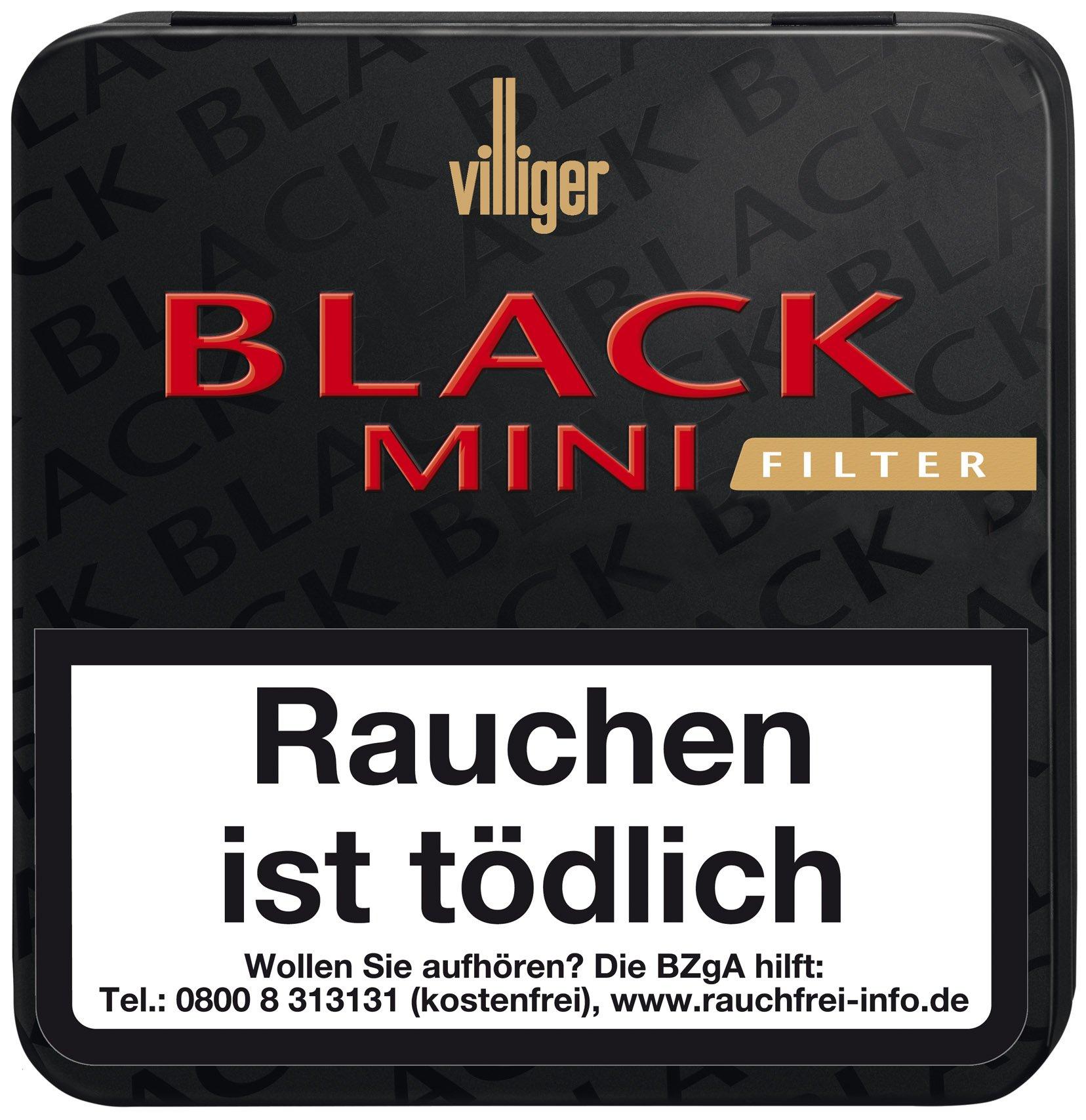Villiger Zigarillos Mini Black Sumatra Filter 1 Packung 20 Stück