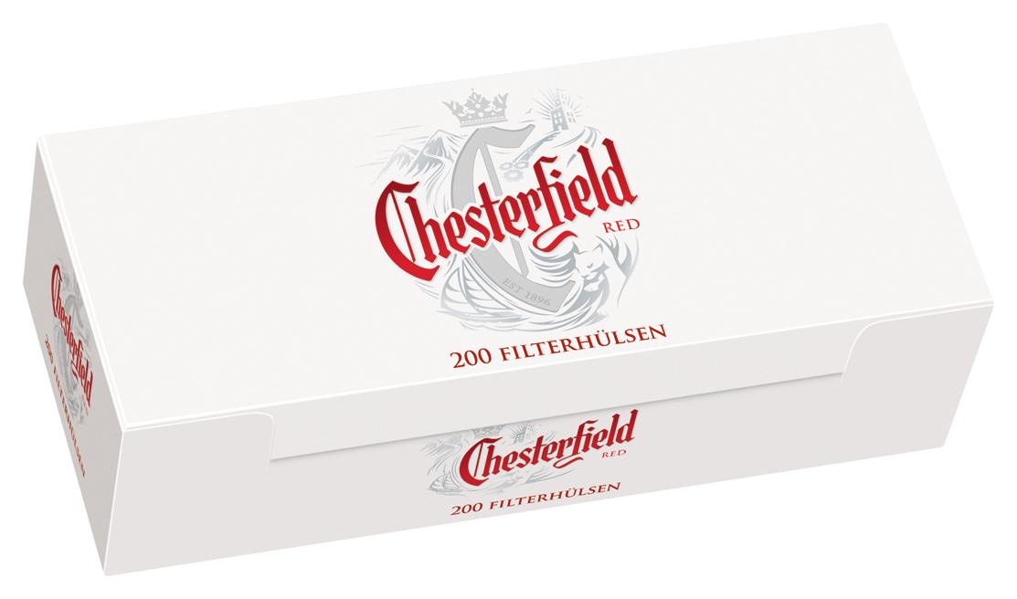 Chesterfield Zigarettenhülsen Red 1 Packung 200 Stück