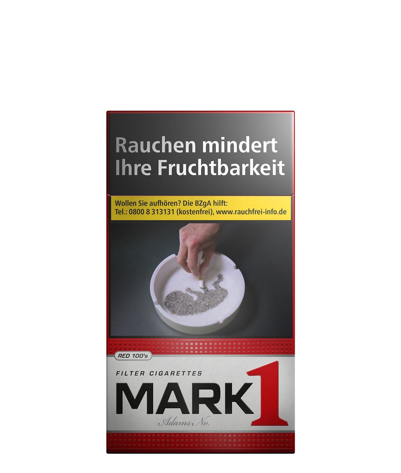 Mark 1 Red 100er Zigaretten 1 Packung 20 Stück