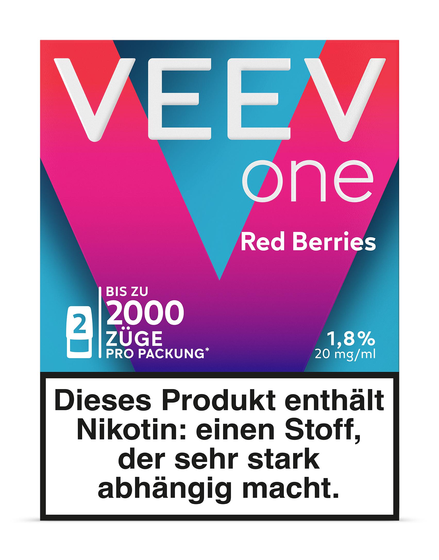 Veev One Pod Red Berries 20mg 1 Packung 2 Stück