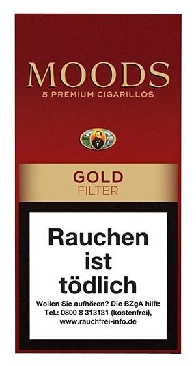Dannemann Moods Gold Filter Zigarillos 1 Stange 10x5 Stück