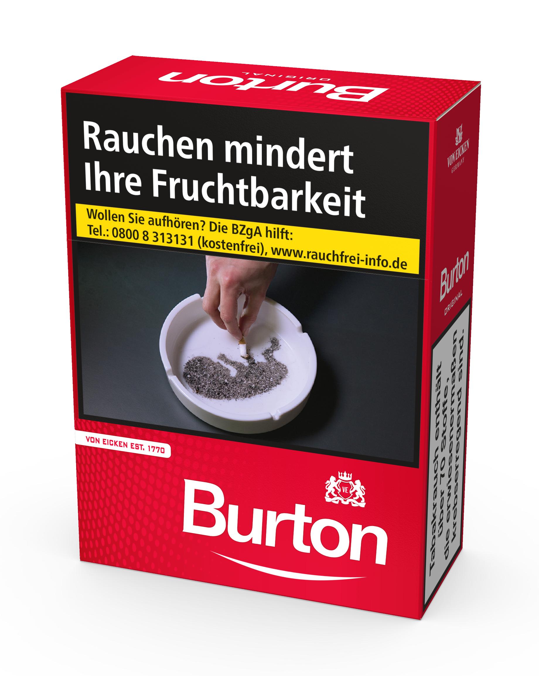 Burton Zigaretten Original XXL 1 Packung 29 Stück