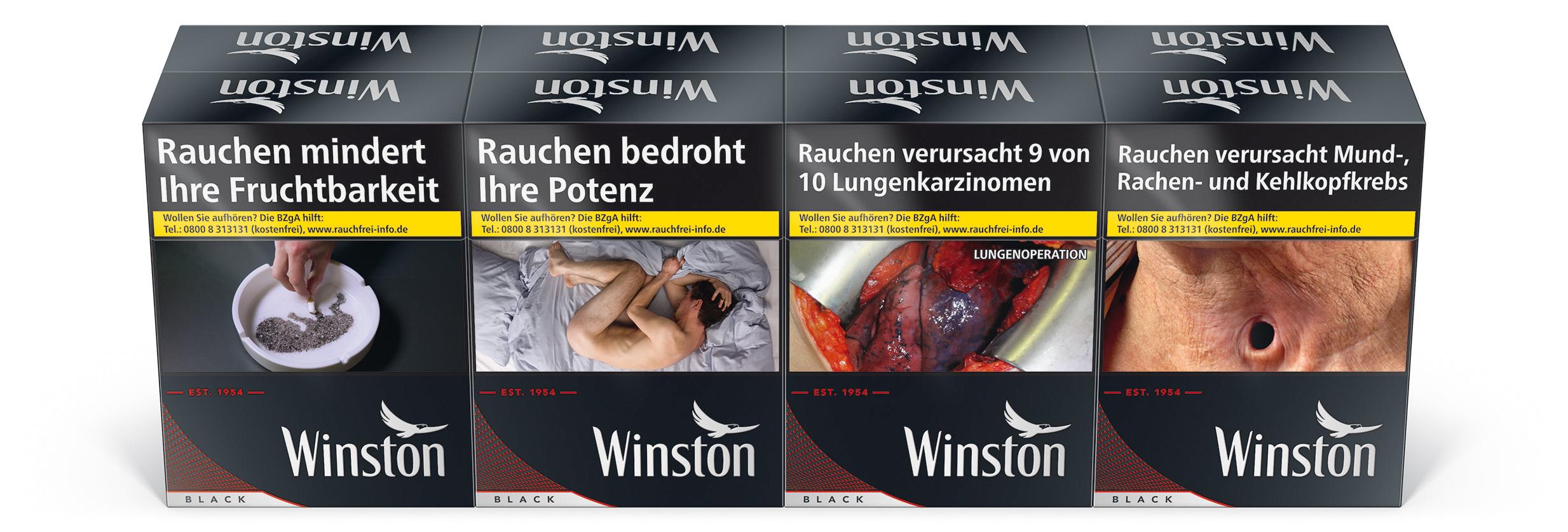 Winston Black Zigaretten XL 1 Stange
