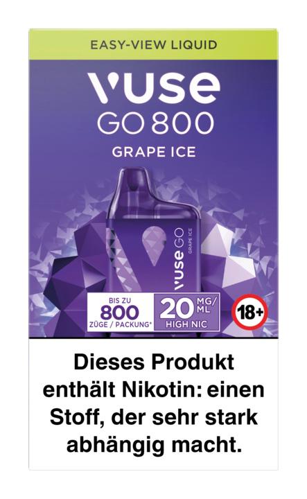 Vuse Go 800 (Box) Grape Ice 1 Packung 1 Stück