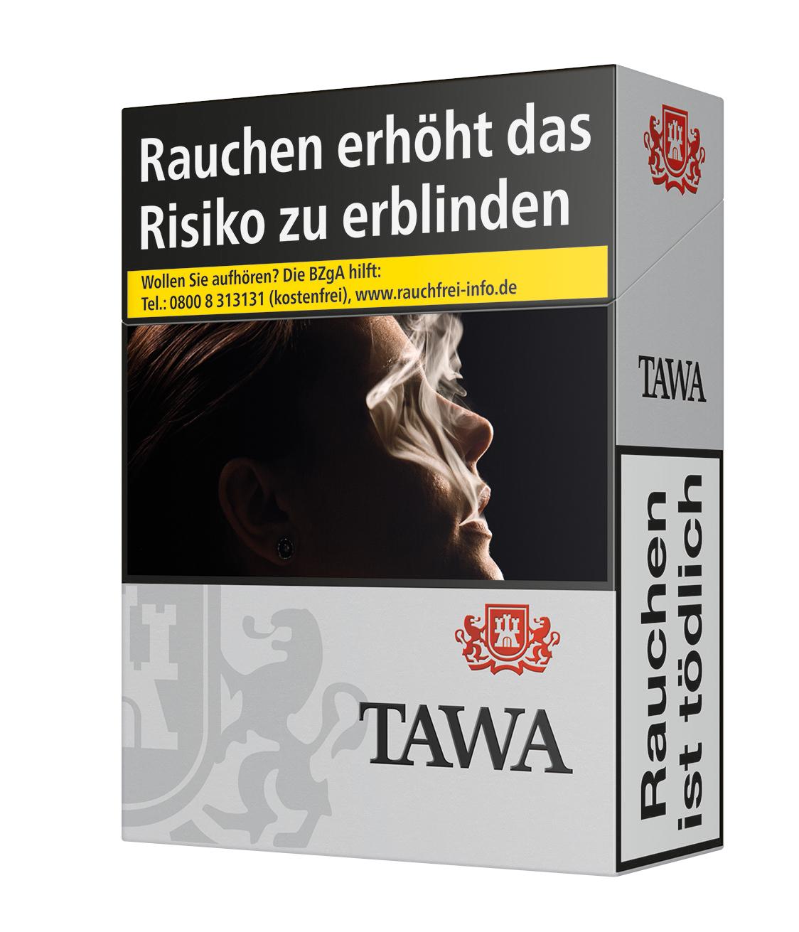 Tawa Silver XXL Zigaretten  1 Packung