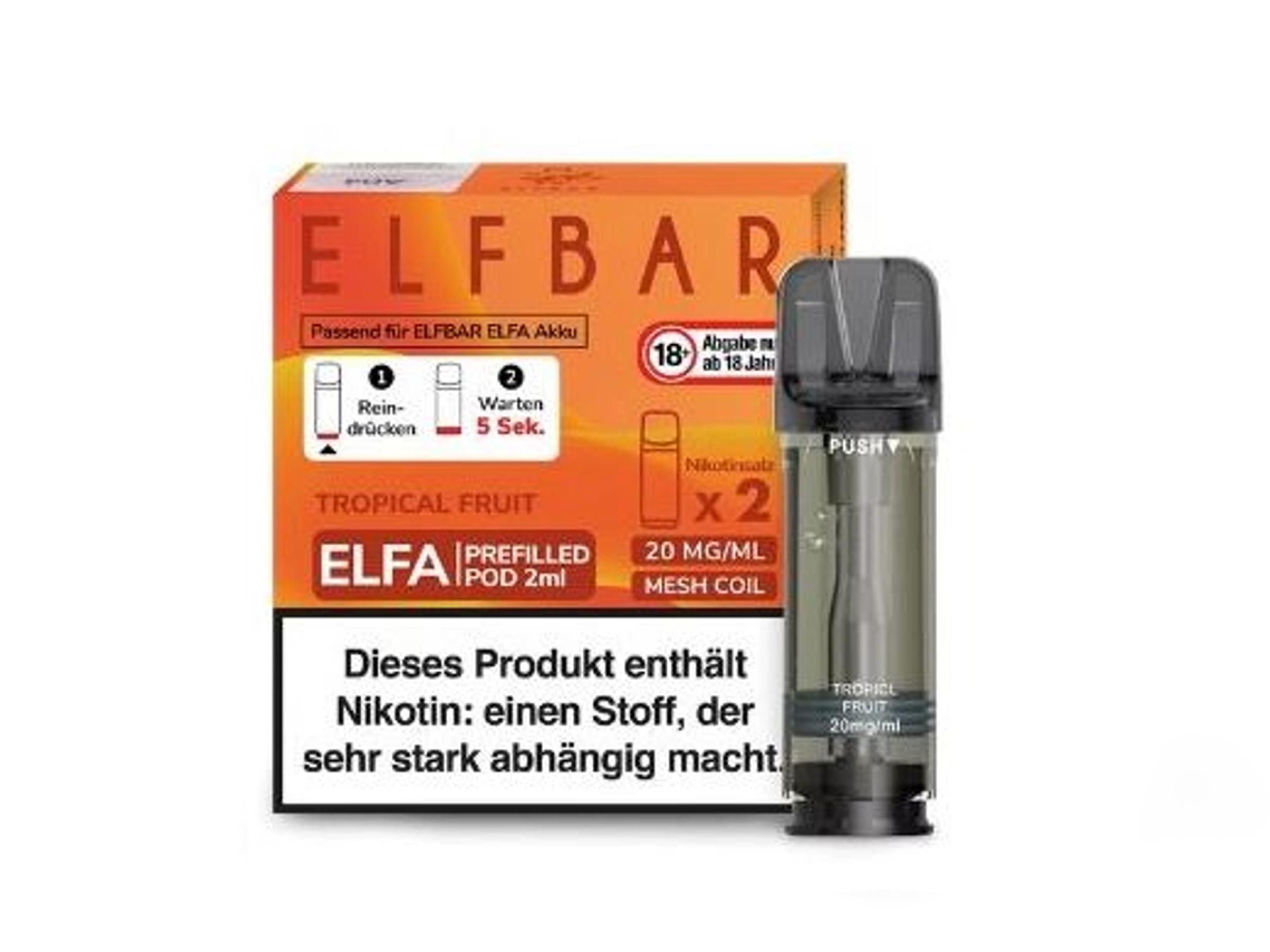 Elfbar ELFA Pod Tropical Fruit 20mg/ml 1 Packung 2 Stück