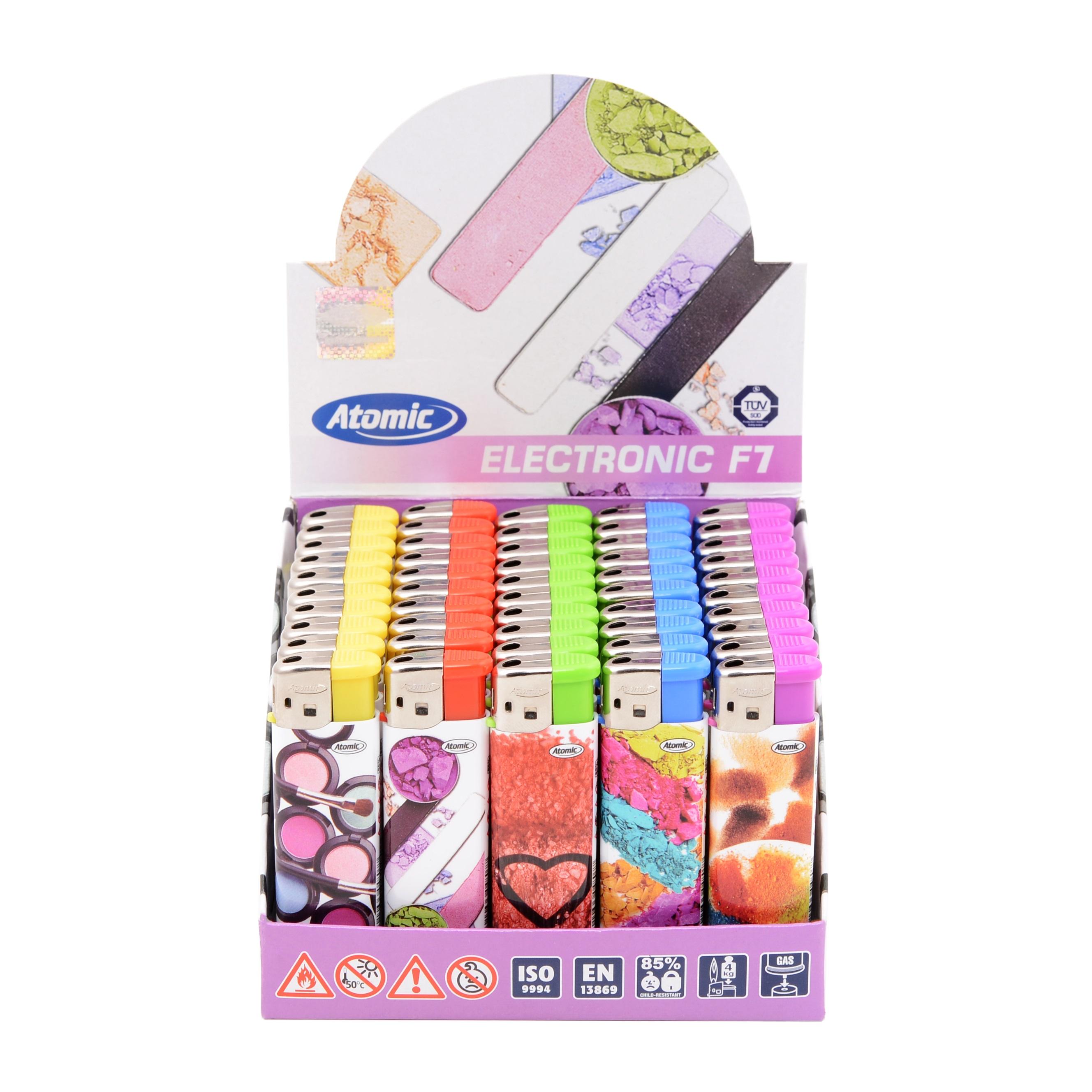 Atomic Electronic Feuerzeug mit Motiv 1 Stück 1 Stück