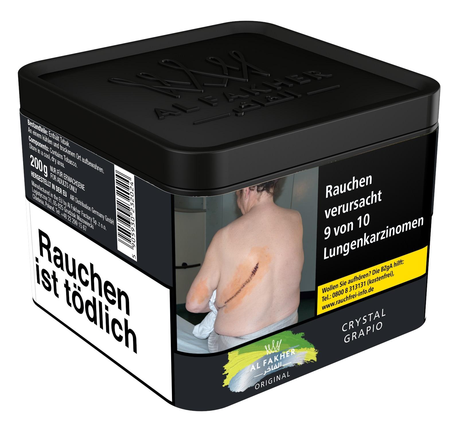 Al Fakher Crystal Grapio 1 Dose 200 Gramm