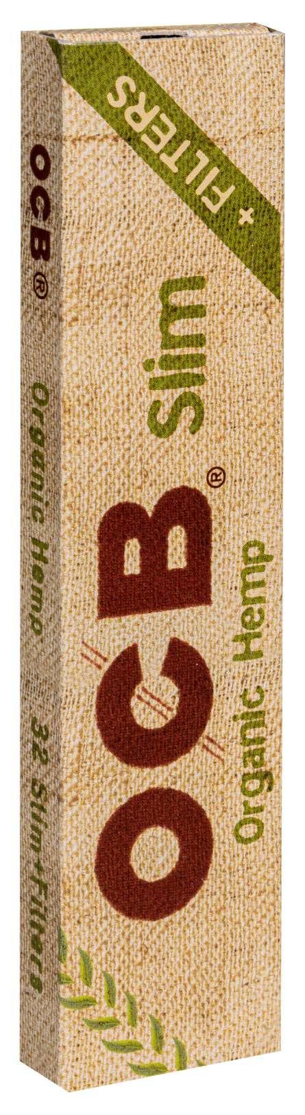 OCB Organic Hemp Slim + Tips 1 Packung 32 Stück