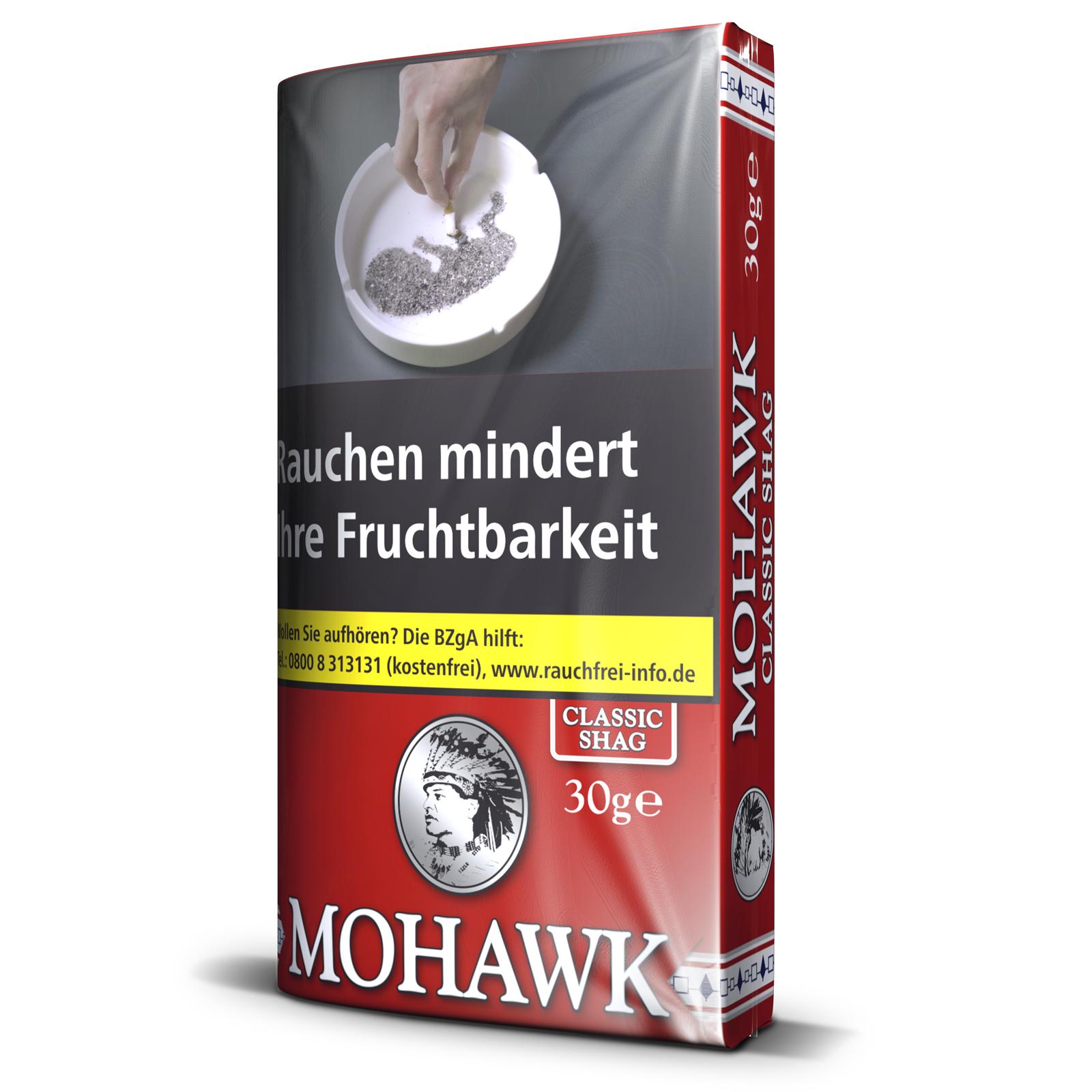 Mohawk rot Classic Shag Zigarettentabak 1 Gebinde