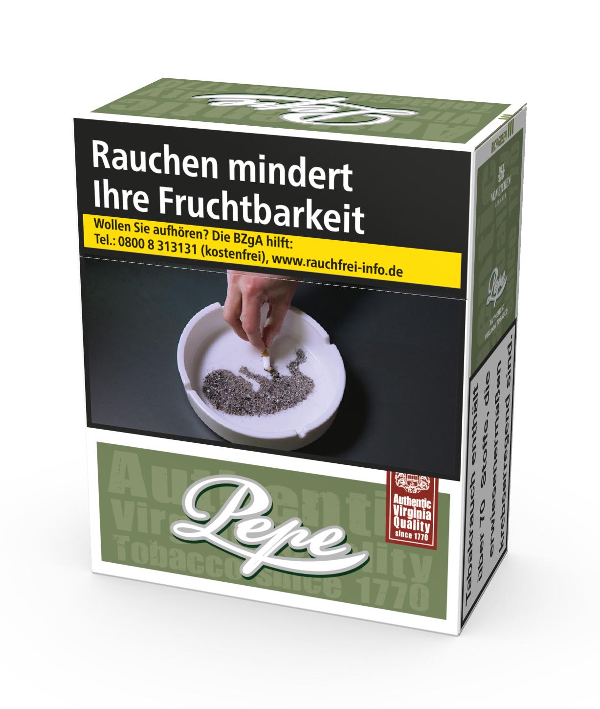 Pepe Zigaretten Rich Green 3XL 1 Stange 4x40 Stück