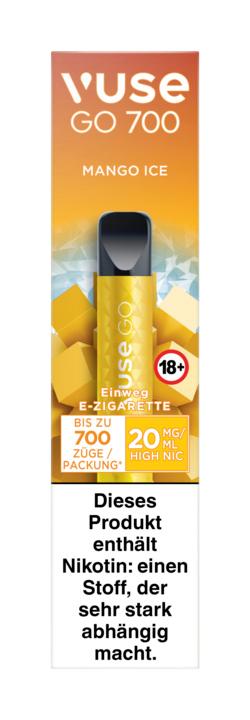 Vuse GO 700 Einweg E-Zigarette von Vuse in Gelb und Schwarz im 1 Stück Packung.