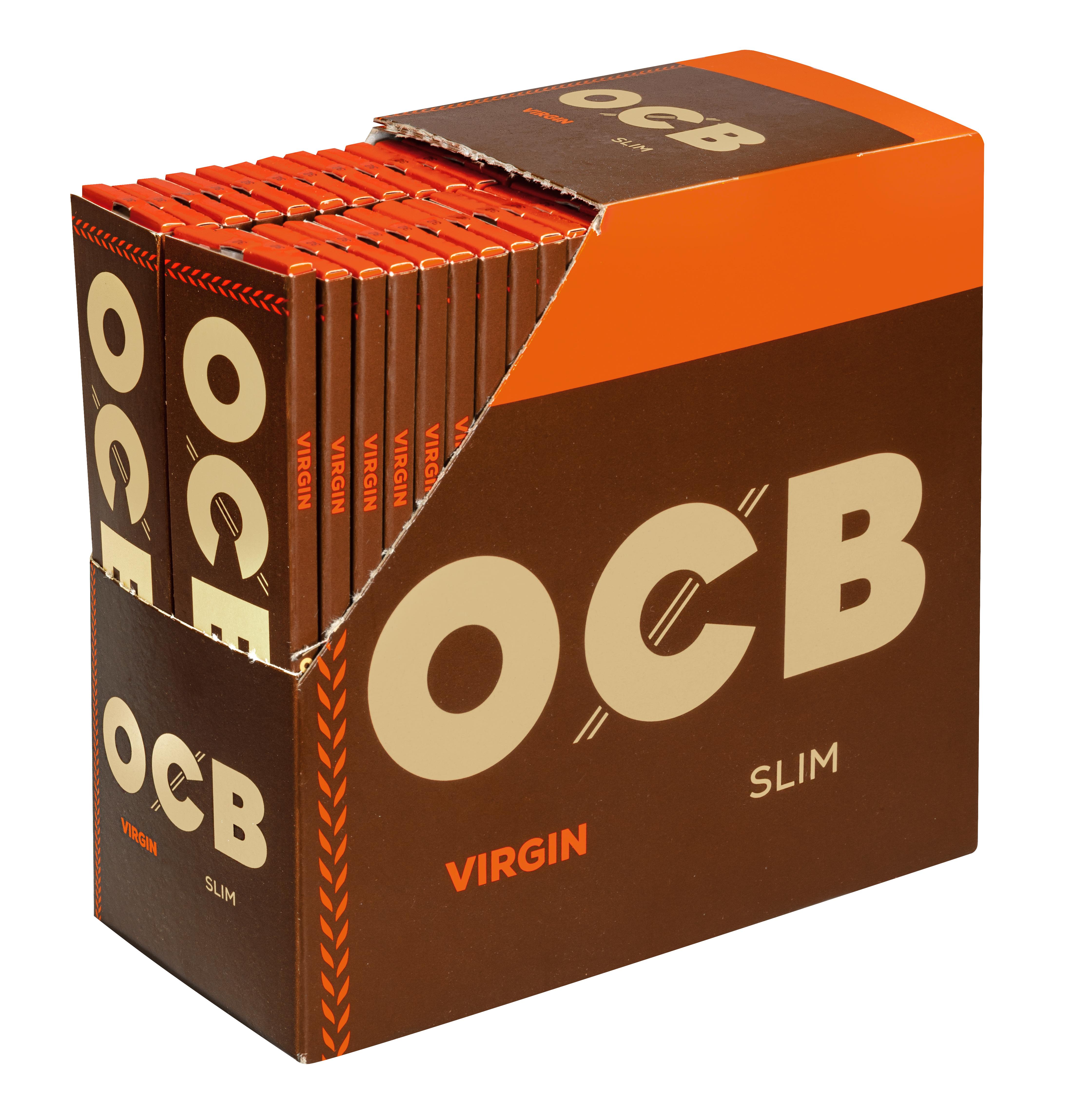 OCB Unbleached Virgin Paper Slim Long 1 Stange 50x32 Stück