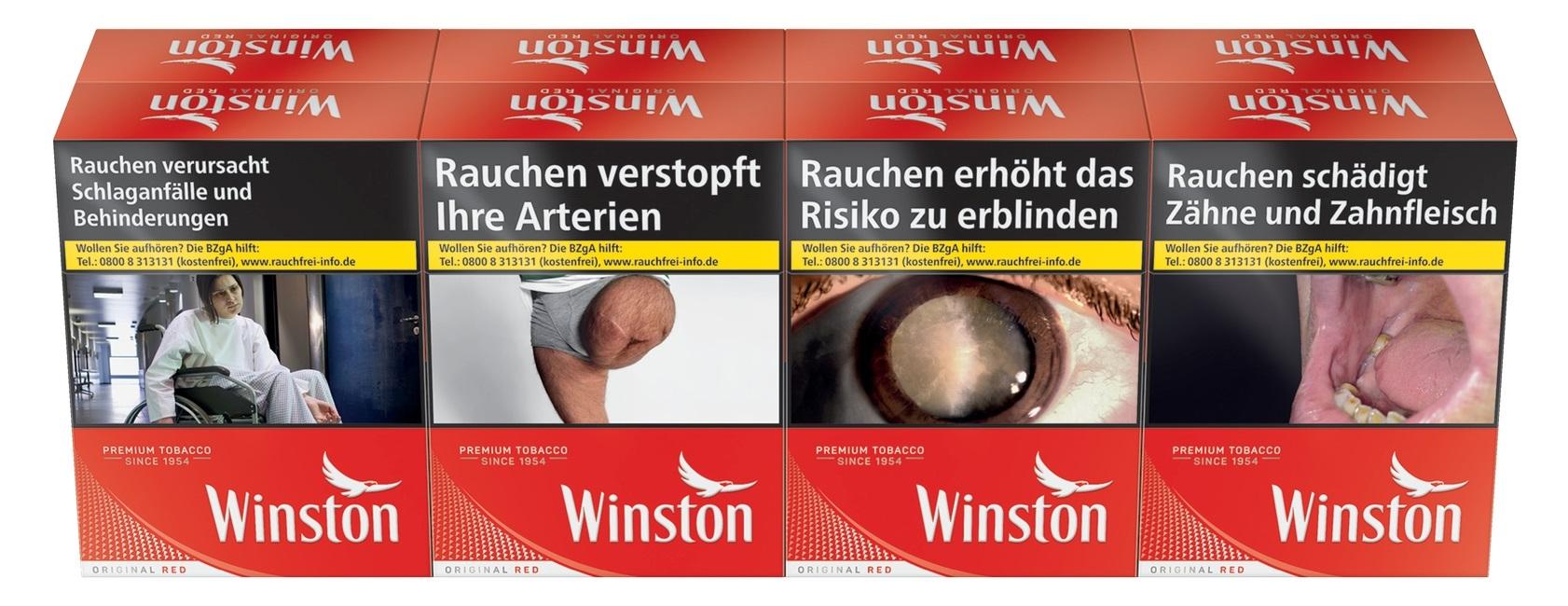 Winston Red Zigaretten XXL 1 Stange 8x27 Stück