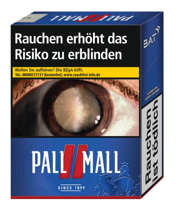 Eine Packung Pall Mall Filterzigaretten Red Giga mit 26 Stück.