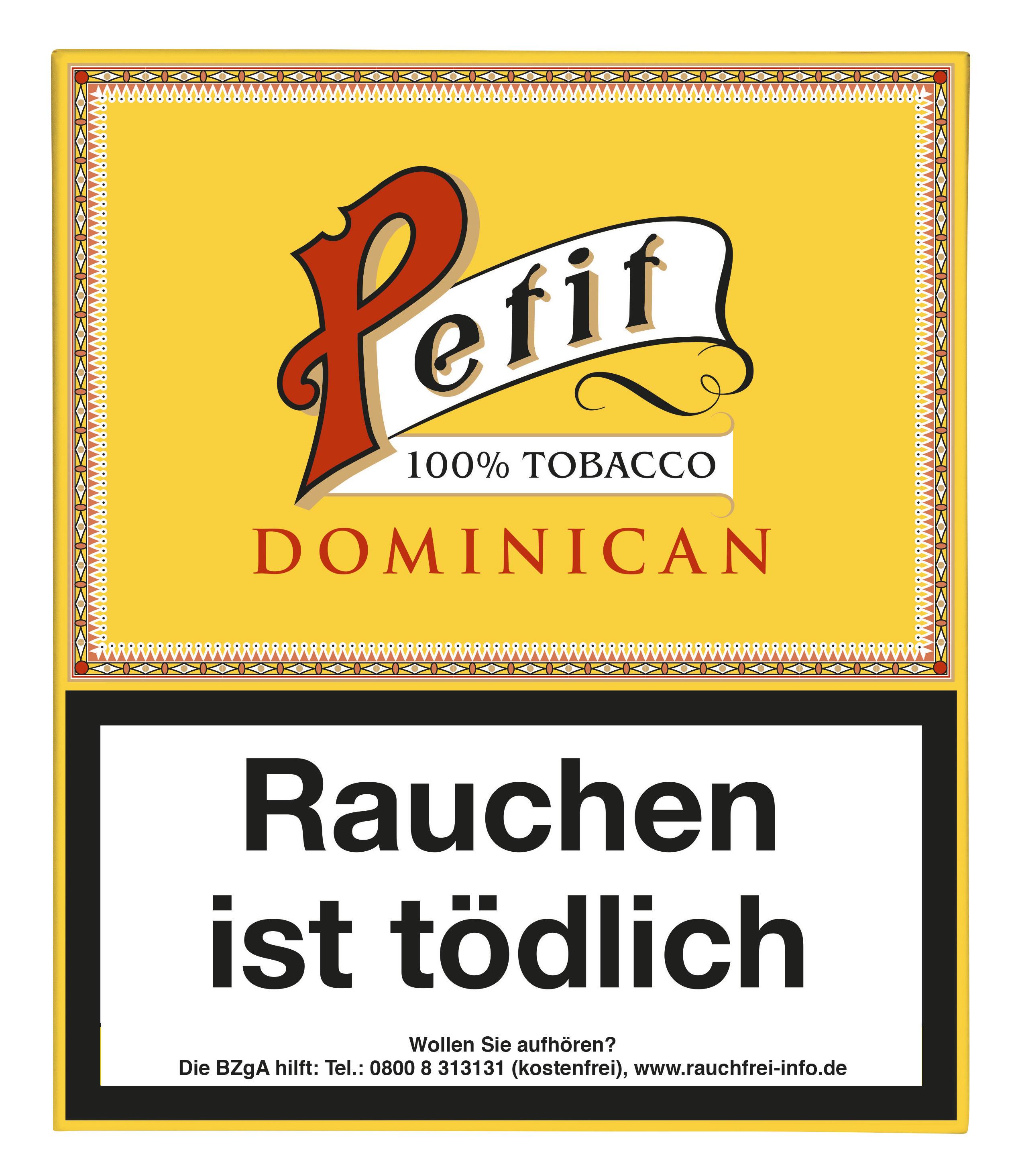 Nobel Petit Dominican Zigarillos in der 20er-Packung mit gelbem Etikett, Ecuador-Deckblatt, Java-Umblatt und dominikanischer Tabakeinlage.