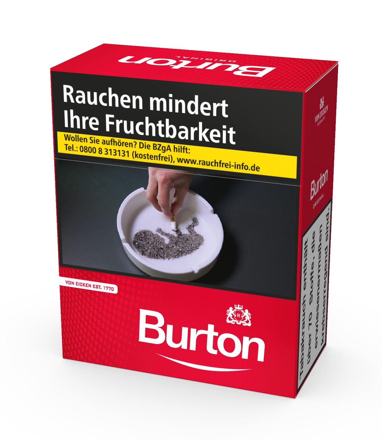 Burton Zigaretten Original XXXL 1 Stange 4x40 Stück