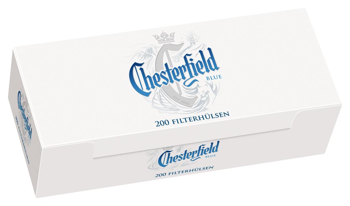 Chesterfield Zigarettenhülsen Blue 1 Packung