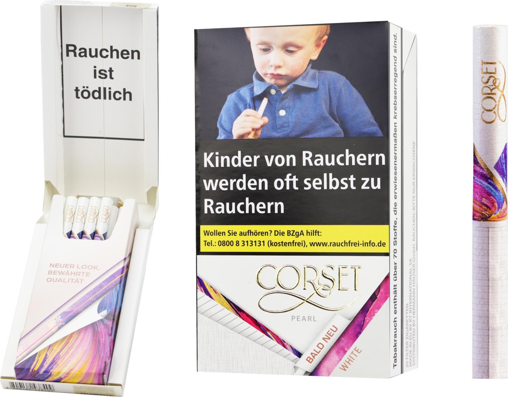 Corset Zigaretten Pearl Superslim 1 Packung 20 Stück