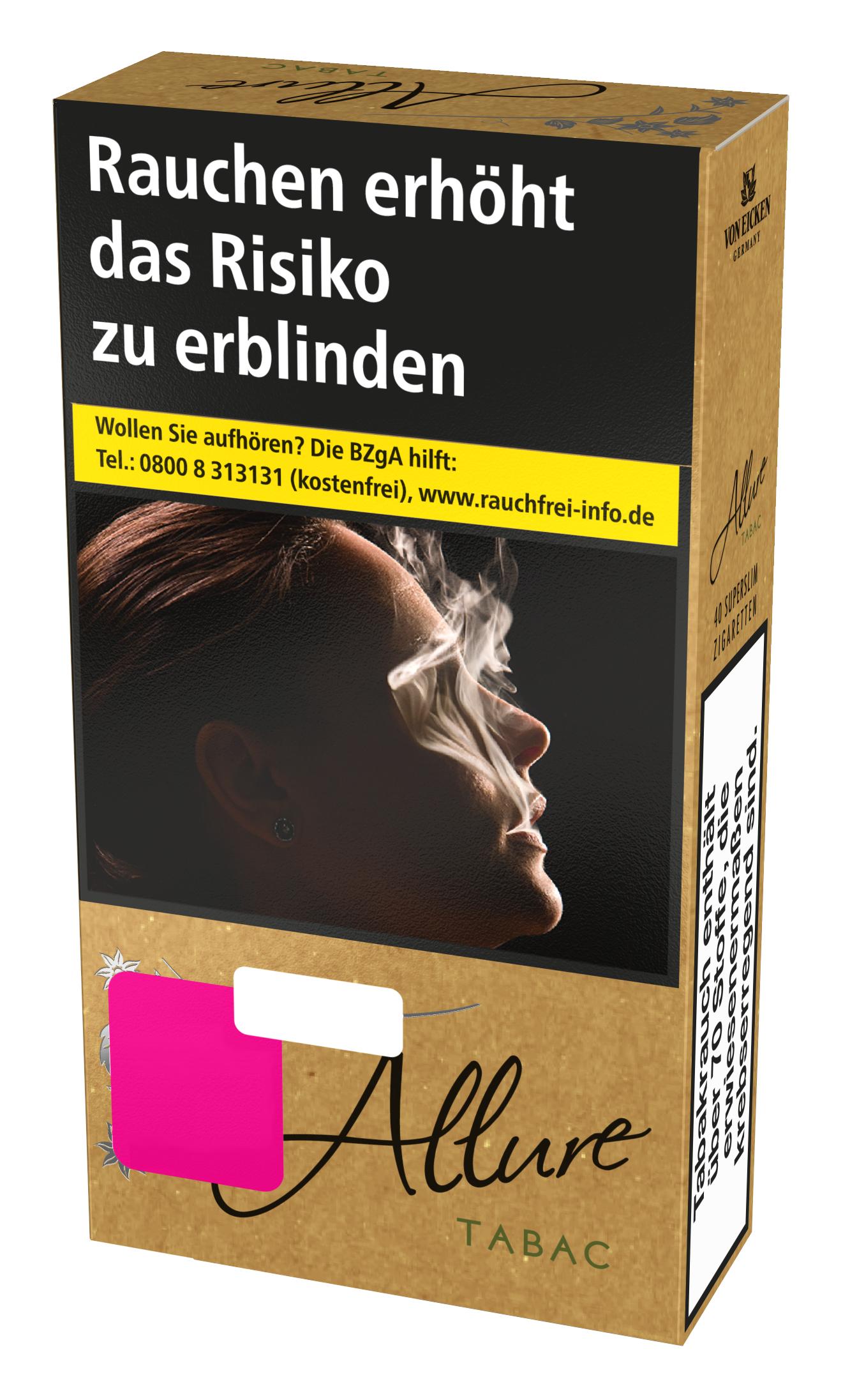 Allure Tabac Zigaretten Super Slim 1 Packung 40 Stück