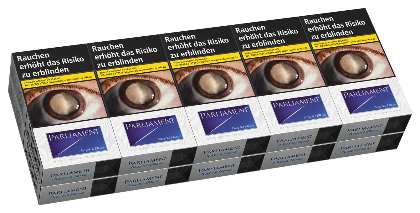 Parliament Zigaretten Night Blue Long 1 Stange 10x20 Stück