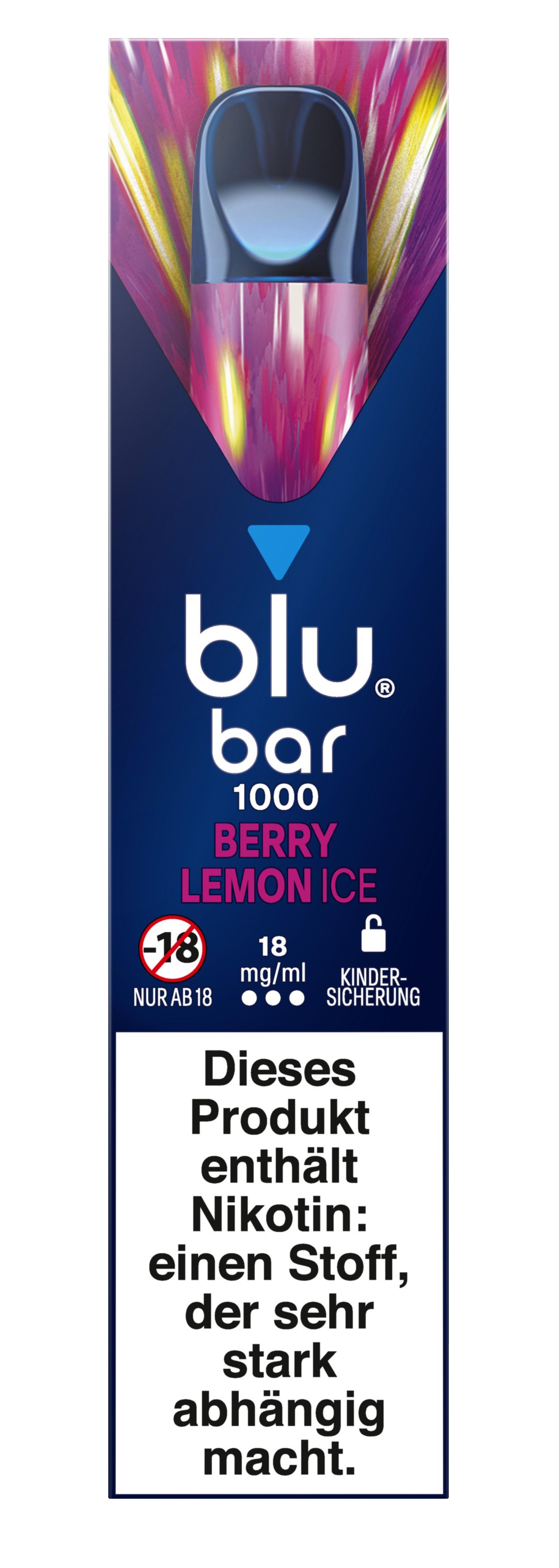 blu bar Berry Lemon Ice 18mg 1 Stück 1 Stück