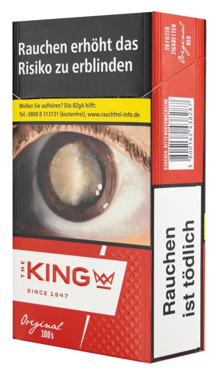 King Red 100er Long Size Zigaretten  1 Packung 20 Stück