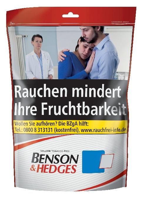 Benson & Hedges Volumentabak Red Zip Bag 1 Packung