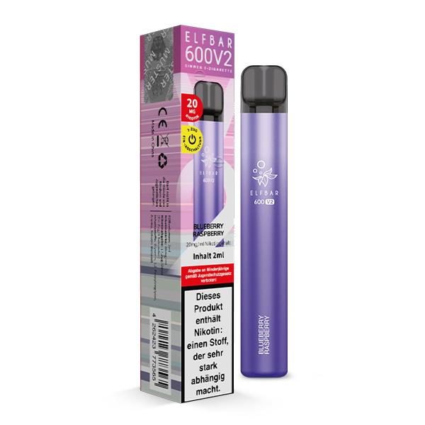 Elfbar 600 V2 Blueberry Raspberry 1 Packung 1 Stück