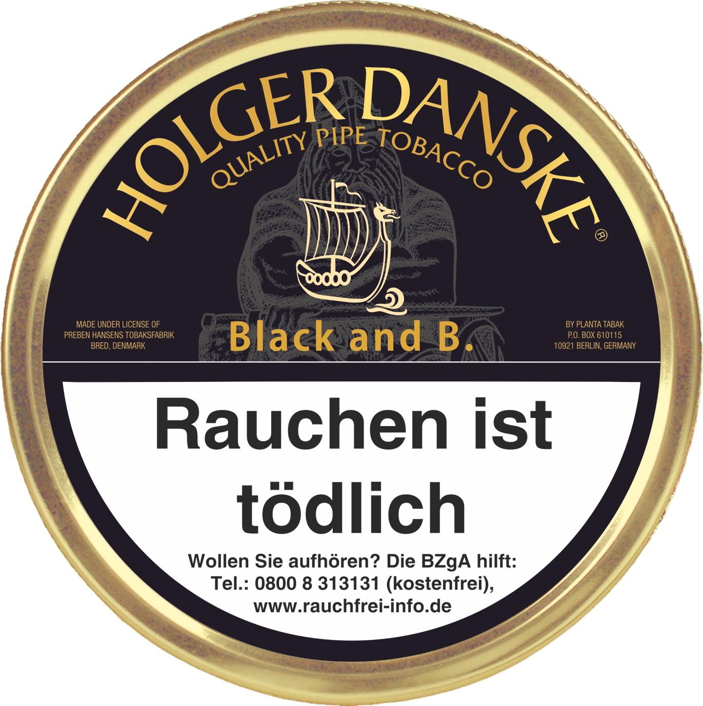 Holger Danske Pfeifentabak Black & Bourbon 1 Dose
