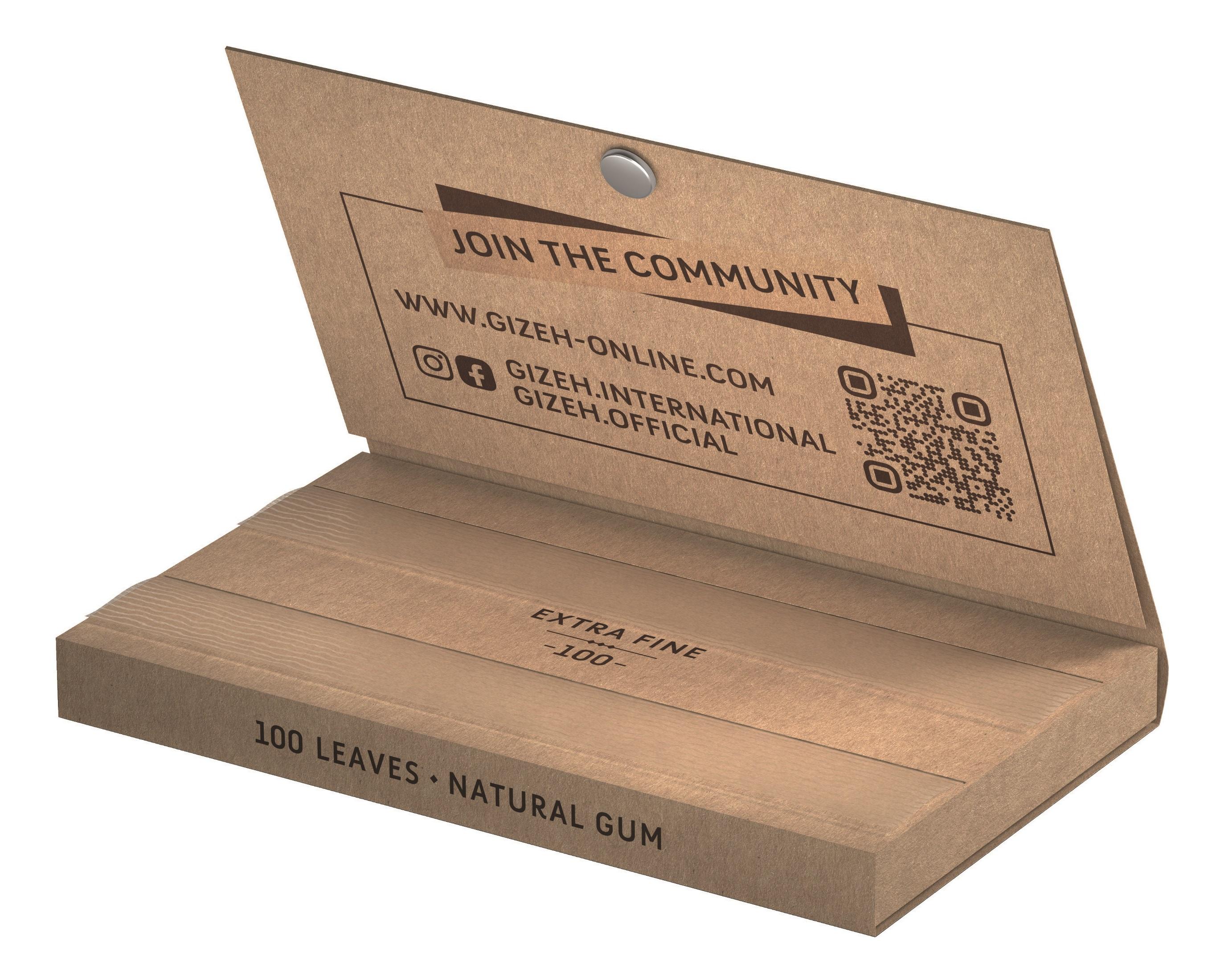 Gizeh Unbleached Extra Fine 1 Packung 100 Stück