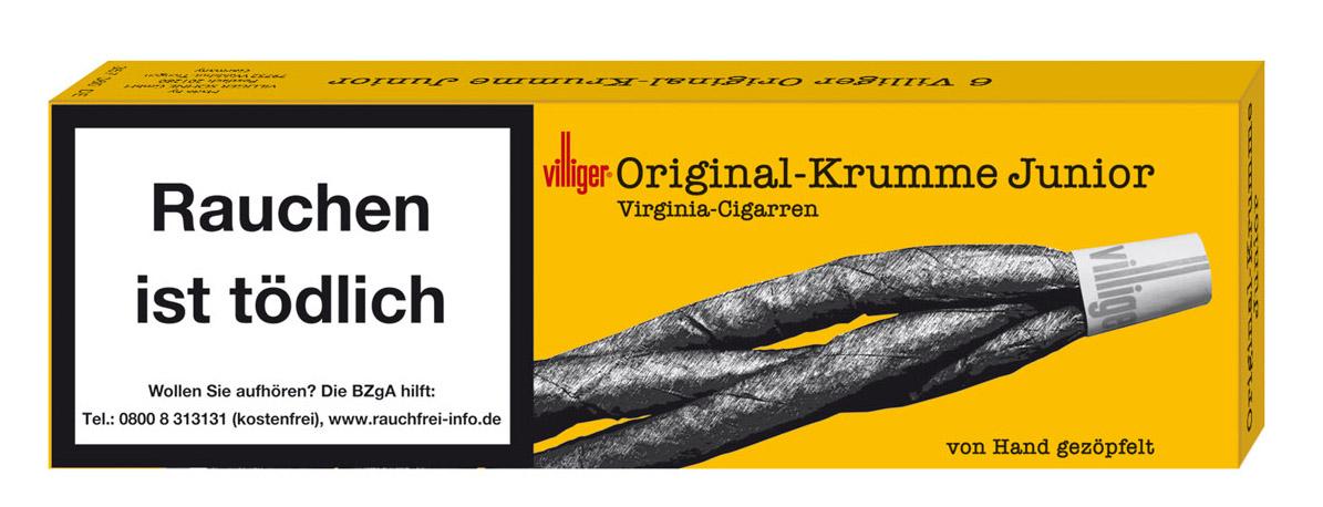 Villiger Zigarren Original-Krumme Junior 1 Packung 6 Stück
