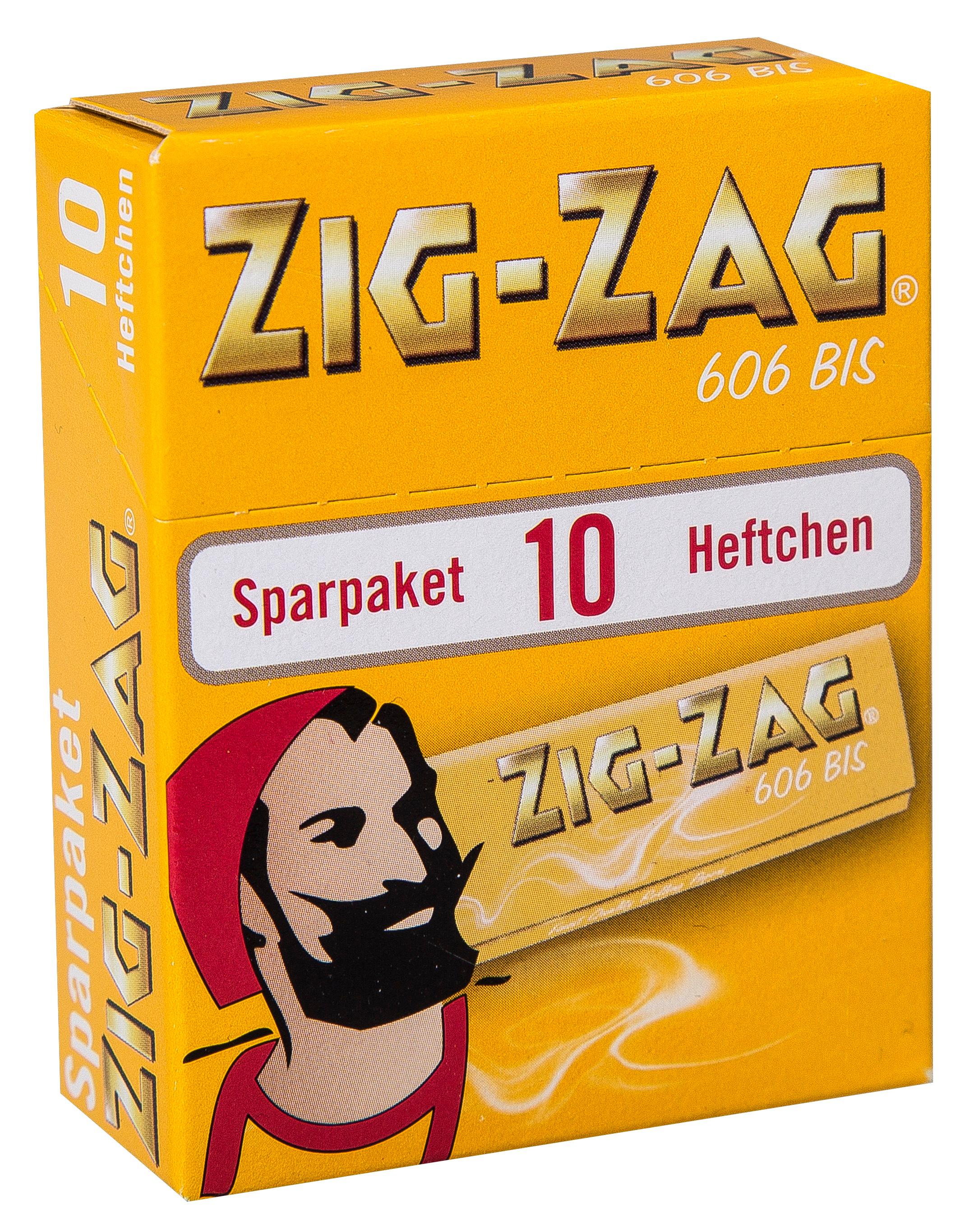 ZIG-ZAG Zigarettenpapier gelb im Sparpaket 1 Packung 10 Stück