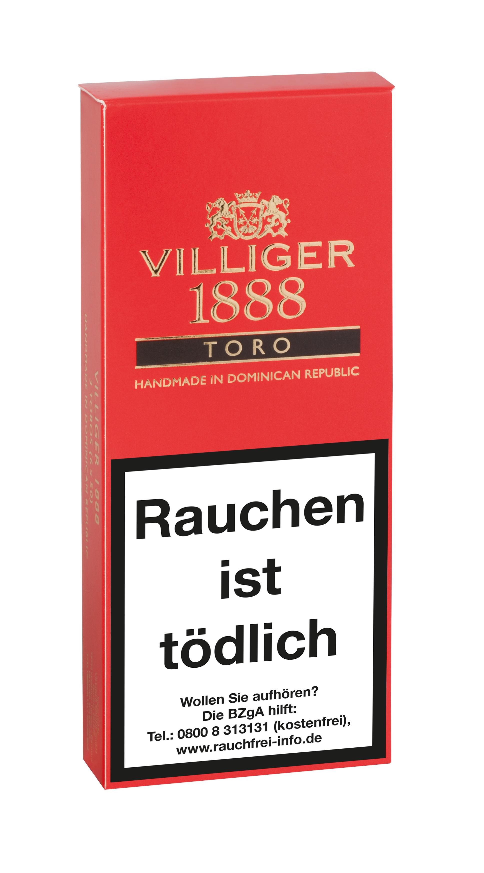 Villiger Zigarren 1888 Toro 1 Packung 3 Stück