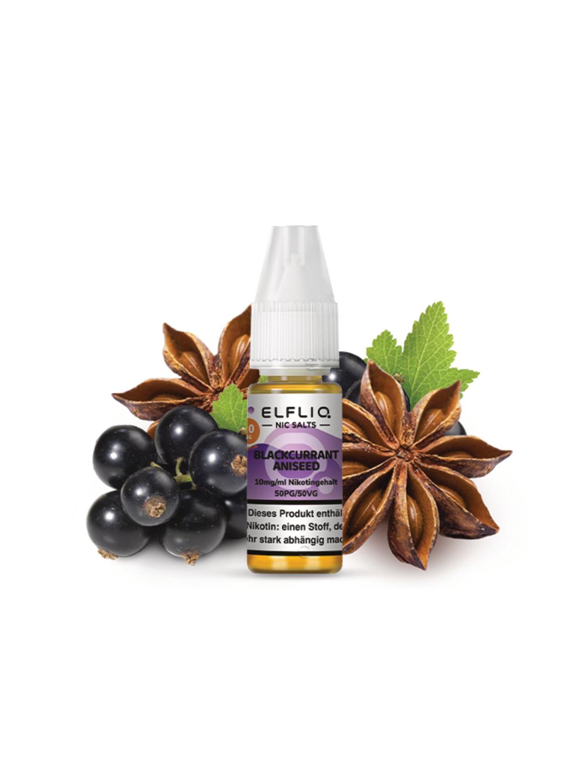 ELFLIQ Blackcurrant Aniseed 10mg 1 Packung 1 Stück