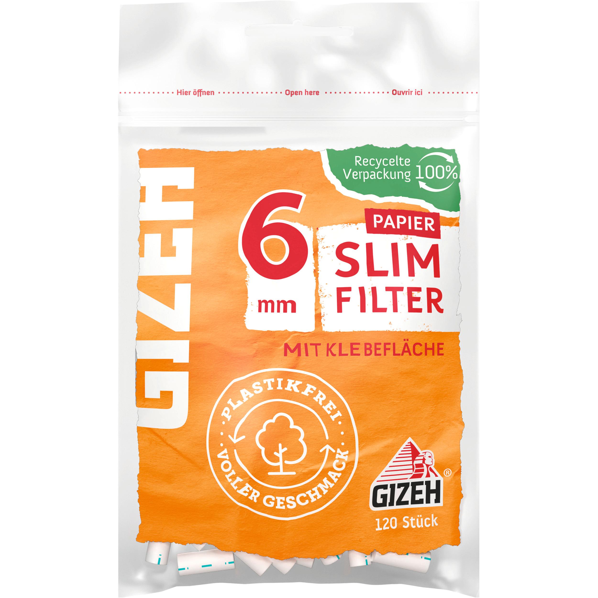 Gizeh Papierfilter Slim 1 Packung 120 Stück