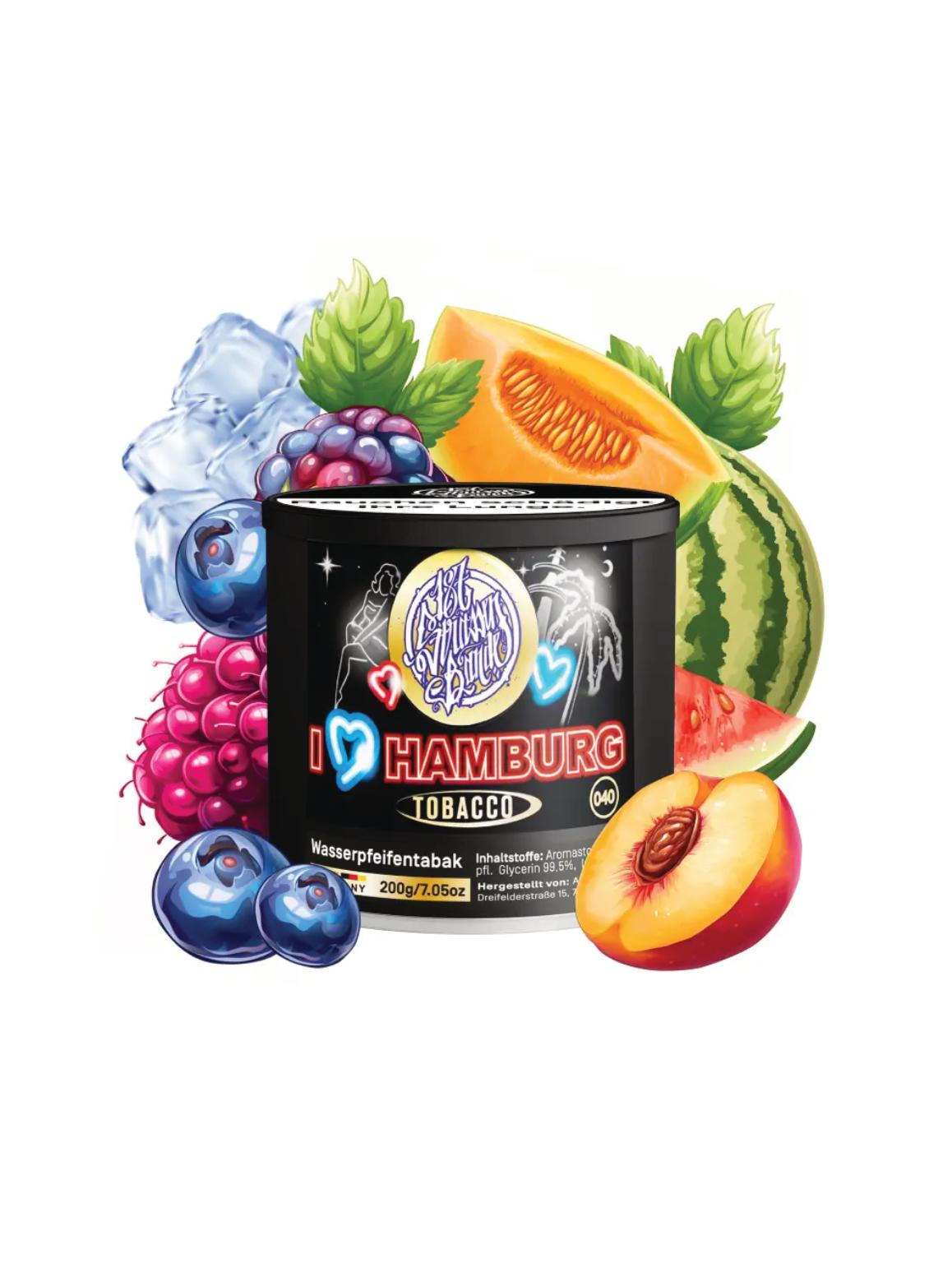 187 - I Love Hamburg Shishatabak 1 Dose 200 Gramm
