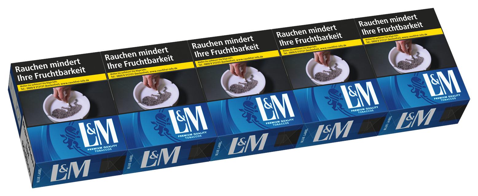 L&M Blue 4XL Zigaretten 1 Stange 5x37 Stück