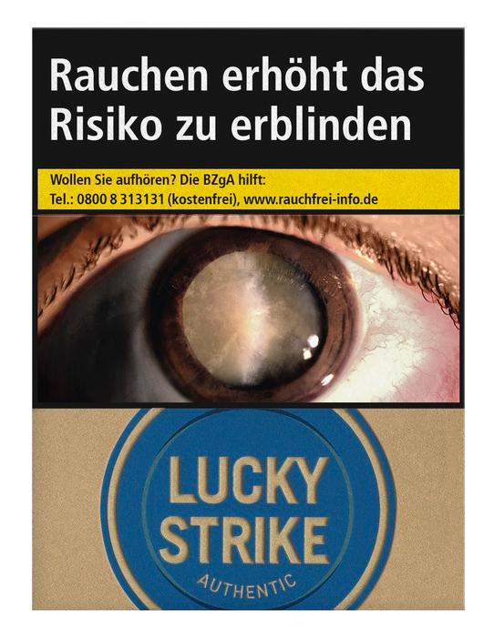Lucky Strike Authentic Blue Super Zigaretten 1 Packung