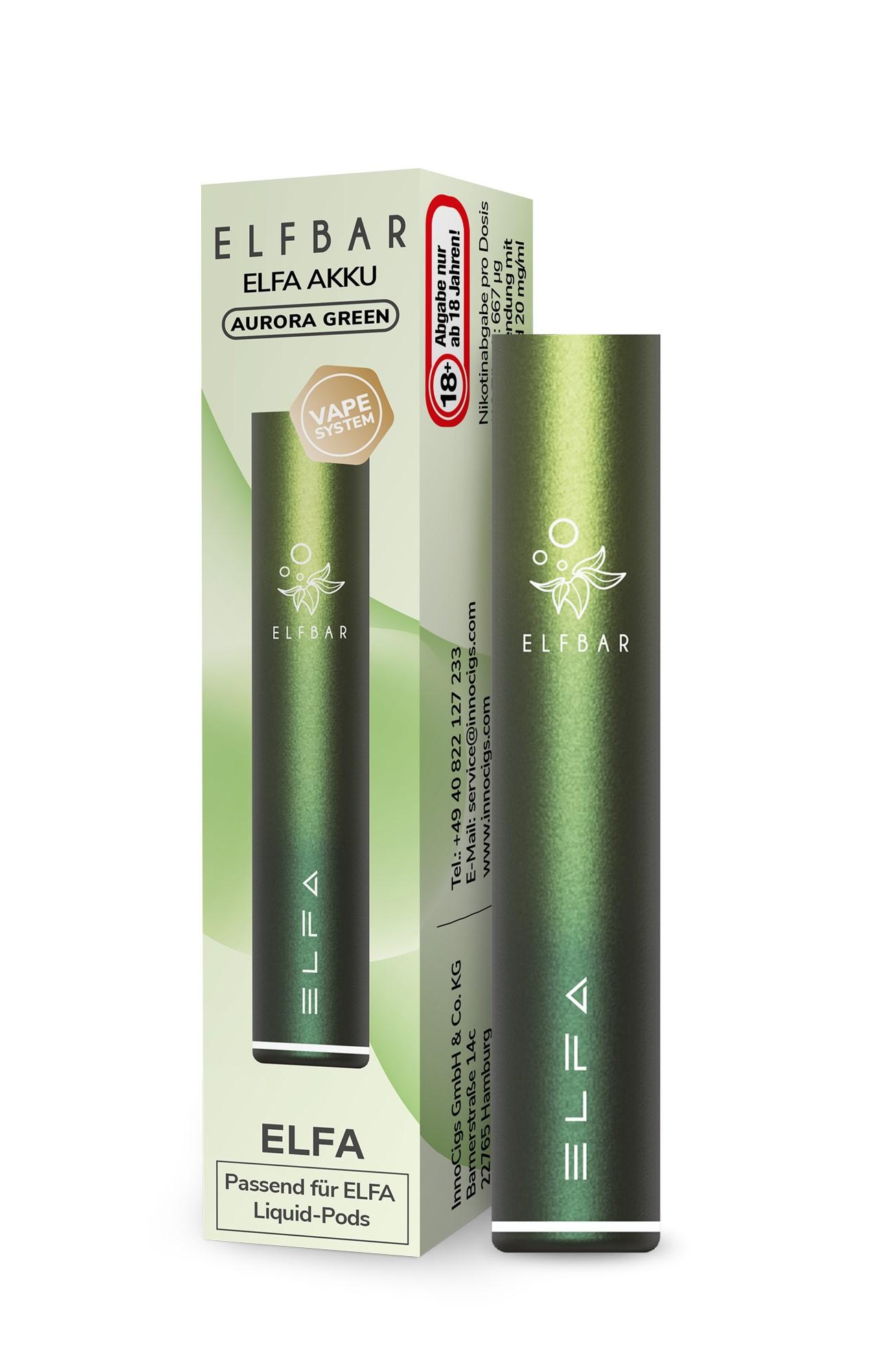 Elfbar ELFA Pod-Kit Aurora Green 1 Packung