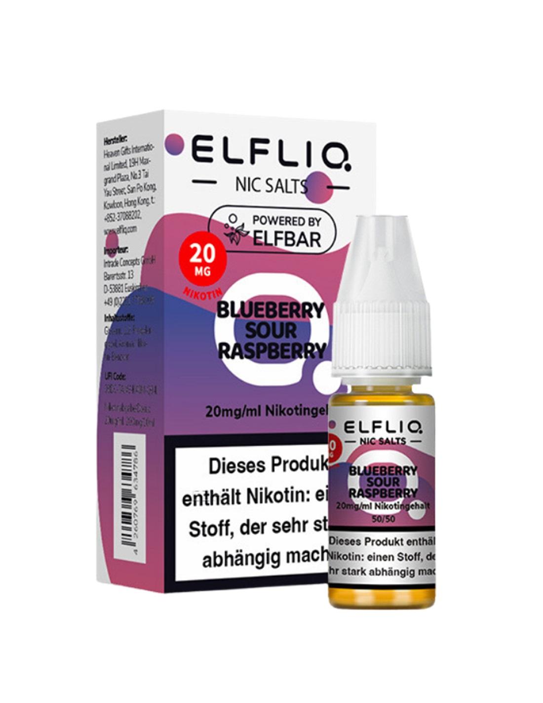 ELFLIQ by Elfbar Blueberry Sour Raspberry 20mg 1 Packung