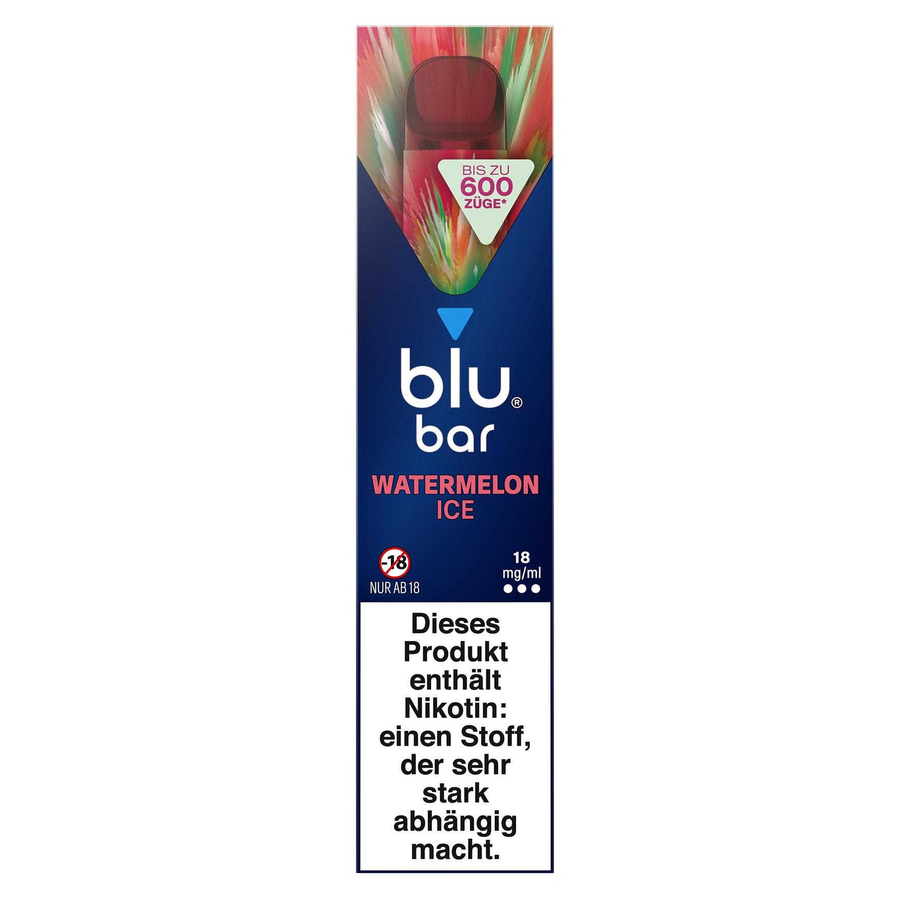 blu bar Watermelon Ice 18mg 1 Packung