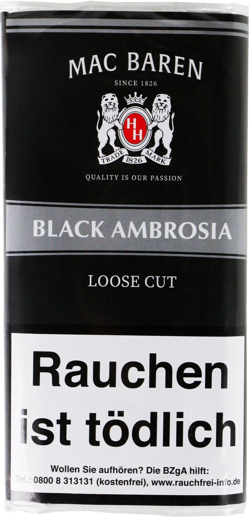 Mac Baren Pfeifentabak Black Ambrosia 1 Packung