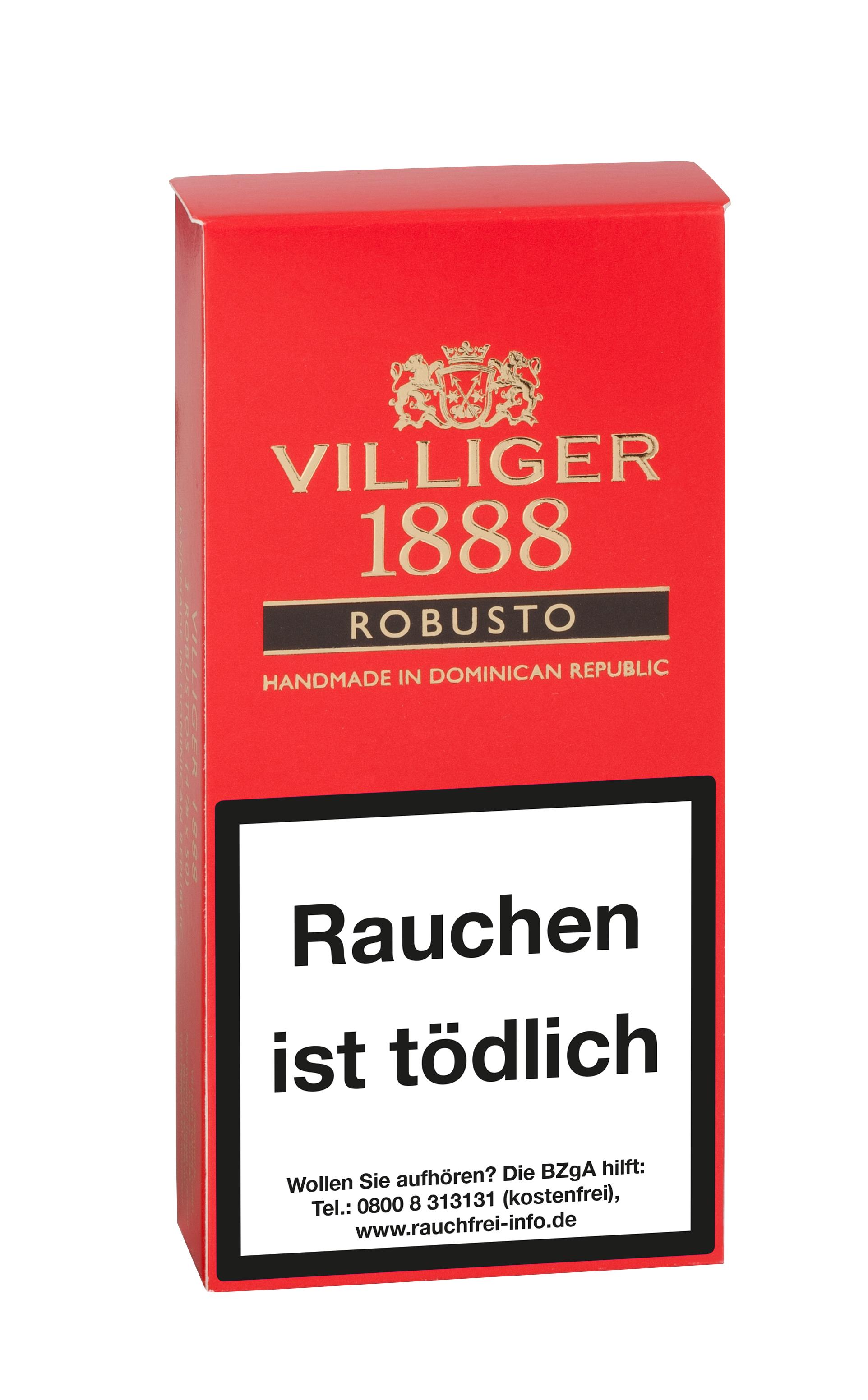 Villiger Zigarren 1888 Robusto 1 Packung 3 Stück